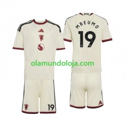 Camisola Manchester United Bryan Mbeumo 19 Criança Equipamento Terceiro 2026-2027 Manga Curta